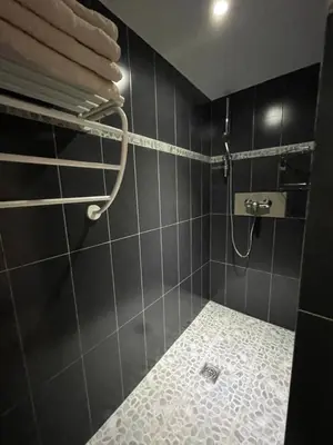 Salle de bains dans l'établissement Holiday Home l'Angelet