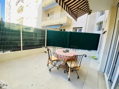 Balcon ou terrasse dans l'établissement Résidence Le Lérins