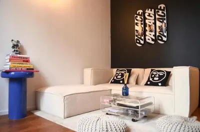 Coin salon dans l'établissement T2 Cannes centre
