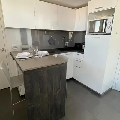 Cuisine ou kitchenette dans l'établissement Top Floor Secret Garden, Cannes