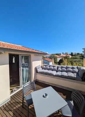 Balcon ou terrasse dans l'établissement Le Nid d'Amour
