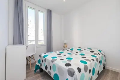 Un ou plusieurs lits dans un hébergement de l'établissement appartement 1er étage