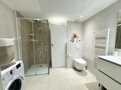 Salle de bains dans l'établissement Magnifique studio bohème neuf cœur de ville