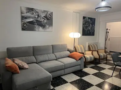 Coin salon dans l'établissement Appartement Veronica