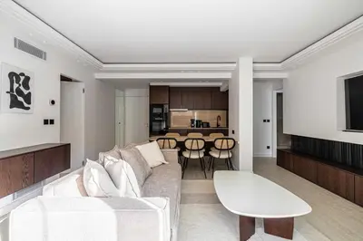 Coin salon dans l'établissement Luxurious Apartment- Croisette-Carré d'Or