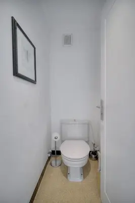 Salle de bains dans l'établissement Immogroom - cosy apartment - Terrace - AC - Wifi