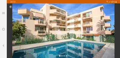 Piscine de l'établissement Residence , entre Cannes et Antibes plage a pied, gare, piscine, garage privé ou située à proximité