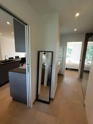 Cuisine ou kitchenette dans l'établissement Le Cèdre Magnifique Appartement à Cannes