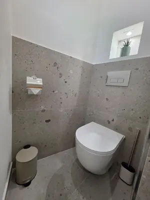 Salle de bains dans l'établissement Face Port Vauban - Appartements au cœur du Vieil Antibes