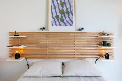Un ou plusieurs lits dans un hébergement de l'établissement Beau Studio Le Grand Palais 100m des plages