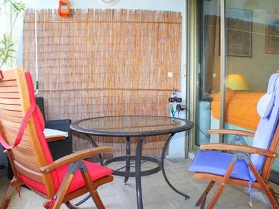 Balcon ou terrasse dans l'établissement Splendide T2 avec terrasse et garage, à 3 min de la plage, 4 couchages - FR-1-252A-120