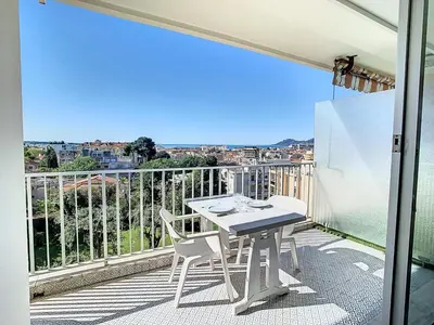 Balcon ou terrasse dans l'établissement Le Montfleury - Studio 28m2 - Vue mer - Centre