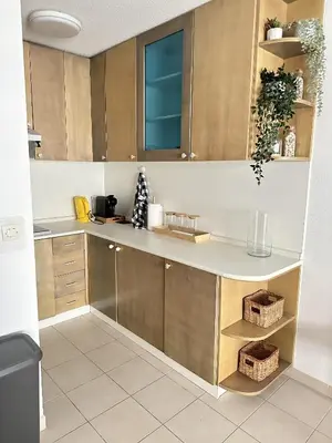 Cuisine ou kitchenette dans l'établissement Square central