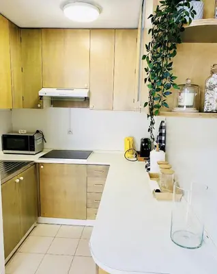 Cuisine ou kitchenette dans l'établissement Square central