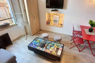 Télévision ou salle de divertissement dans l'établissement Le Massena - Hypercentre - Clim - Coeur historique