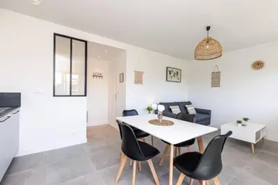 Coin salon dans l'établissement Studio Cap Antibes