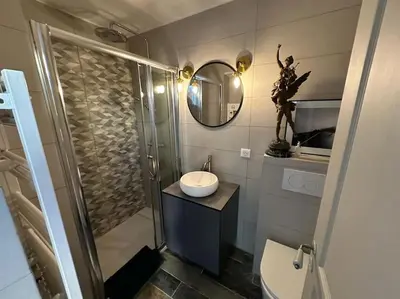 Salle de bains dans l'établissement Nice Living Cap d'Antibes