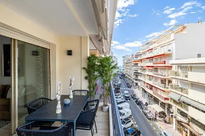 Balcon ou terrasse dans l'établissement Harmony with private terrace - near Croisette