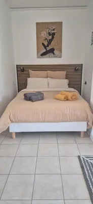 Un ou plusieurs lits dans un hébergement de l'établissement Cannes Studio near Croisette Plage
