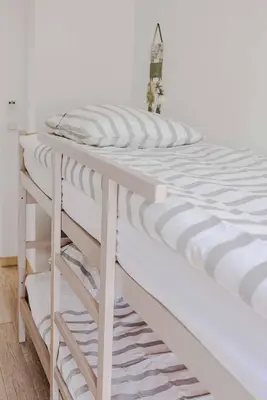 Un ou plusieurs lits dans un hébergement de l'établissement Marina Rey - Apt pour 4 à 400m des plages Côte d'Azur