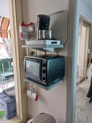 Cuisine ou kitchenette dans l'établissement Goelette