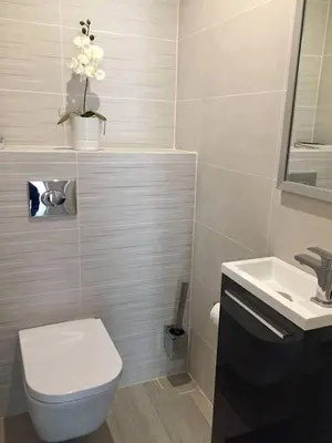 Salle de bains dans l'établissement Appartement 2 Pièces,Cannes, Résidence Le Merival