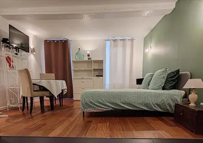 Télévision ou salle de divertissement dans l'établissement appart centre historique Picasso