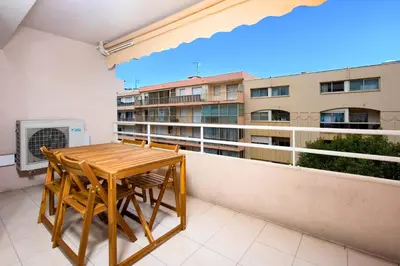 Balcon ou terrasse dans l'établissement Appartement Antibéa - Welkeys