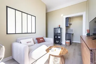 Cuisine ou kitchenette dans l'établissement Cocon côtier, échappée mer, à 500m de la plage