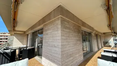 Balcon ou terrasse dans l'établissement A083 - Modern & Bright apt - Cannes center