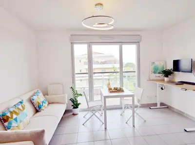 Plan de l'établissement Sea view apartment - Quiet location, air conditioning & parking