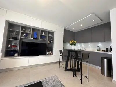 Cuisine ou kitchenette dans l'établissement Appartement centre ville 7 Lecerf