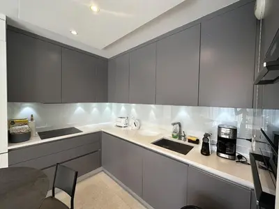 Cuisine ou kitchenette dans l'établissement Appartement centre ville 7 Lecerf
