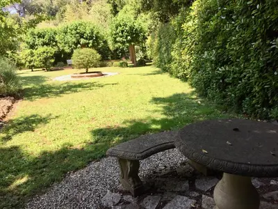 Jardin de l'établissement Villa Pokade climatisée de 235 m2 piscine sans vis à vis grand jardin totalement clos