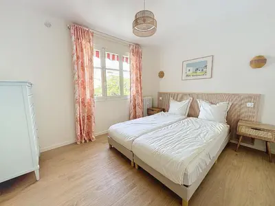 Un ou plusieurs lits dans un hébergement de l'établissement 63m2 Grande Terrasse, Clim