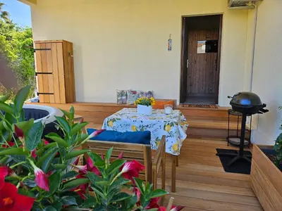 Plan de l'établissement Charmant studio près de la plage avec jacuzzi et terrasse privative