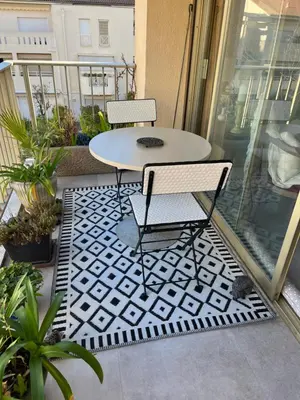 Balcon ou terrasse dans l'établissement Chambre cosy dans T3