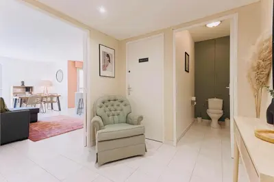 Coin salon dans l'établissement Le Calmette - Logement Confort Centre Cannes