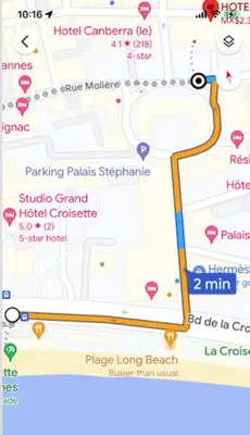 Plan de l'établissement Appartement Cannes Centre Proche de la Croisette!