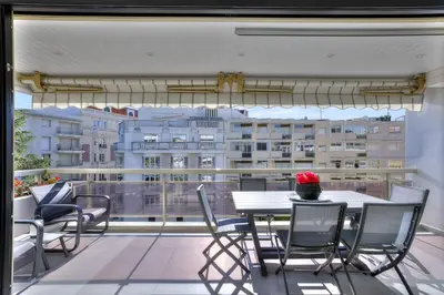 Balcon ou terrasse dans l'établissement Luxury 4 Stars Apt Croisette