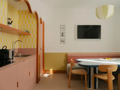 Cuisine ou kitchenette dans l'établissement Edgar Suites Cannes - Rue d'Antibes