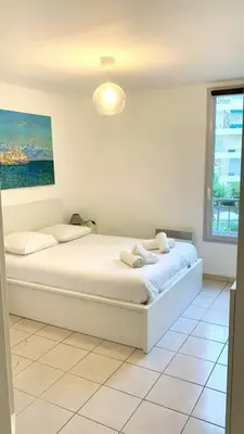 Un ou plusieurs lits dans un hébergement de l'établissement Villa Paloma city center