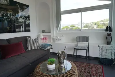 Coin salon dans l'établissement Best of the best in Cannes with a beautiful view