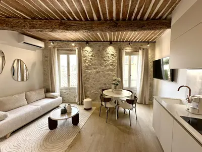 Coin salon dans l'établissement New Charming Apartment Old Town
