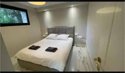 Un ou plusieurs lits dans un hébergement de l'établissement Très rare! Bel appartement 38 m2 Domaine prive