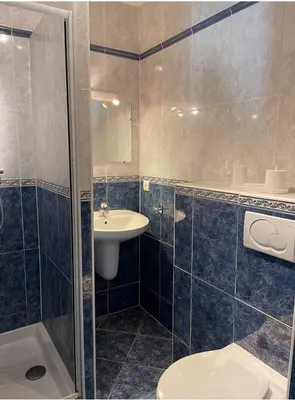 Salle de bains dans l'établissement studio standing cannes croisette