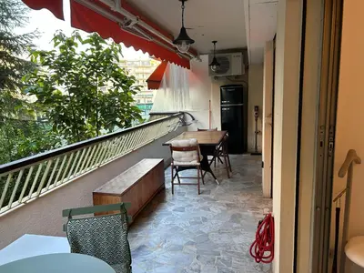 Balcon ou terrasse dans l'établissement Appartement T2 bord de mer