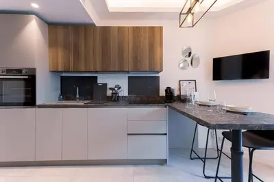 Cuisine ou kitchenette dans l'établissement Studio Charlie - Bd de Lorraine