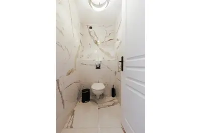 Salle de bains dans l'établissement Le Velvet - 6p - Croisette - Parking & Terrasse