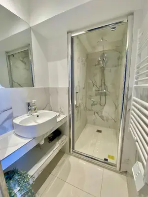 Salle de bains dans l'établissement Appartement proche mer SC MACH